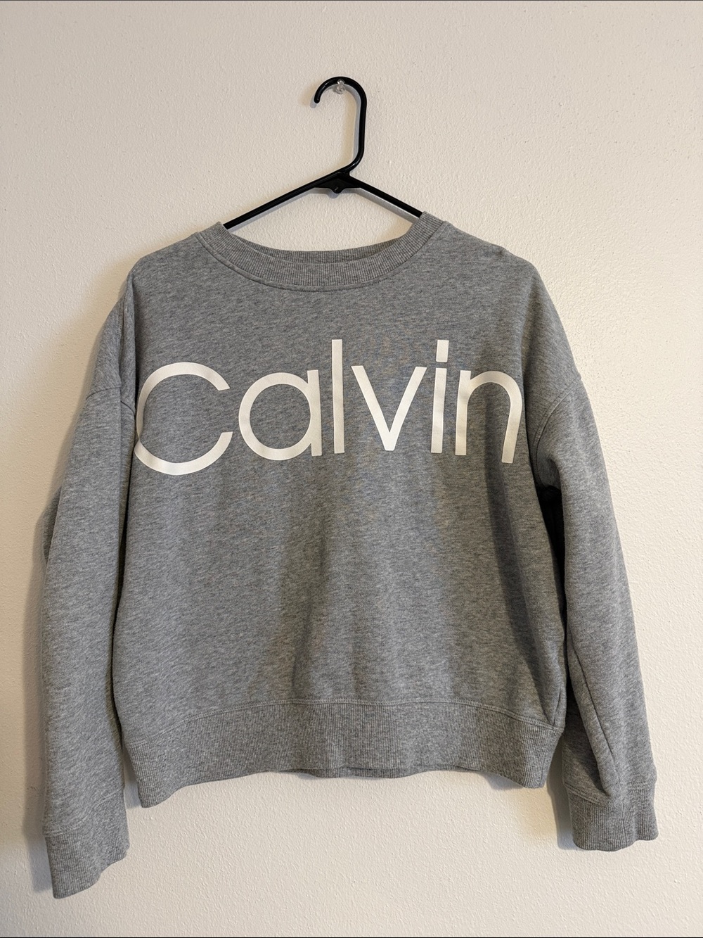 Calvin Klein Grey Sweatshirt with Blue Branding